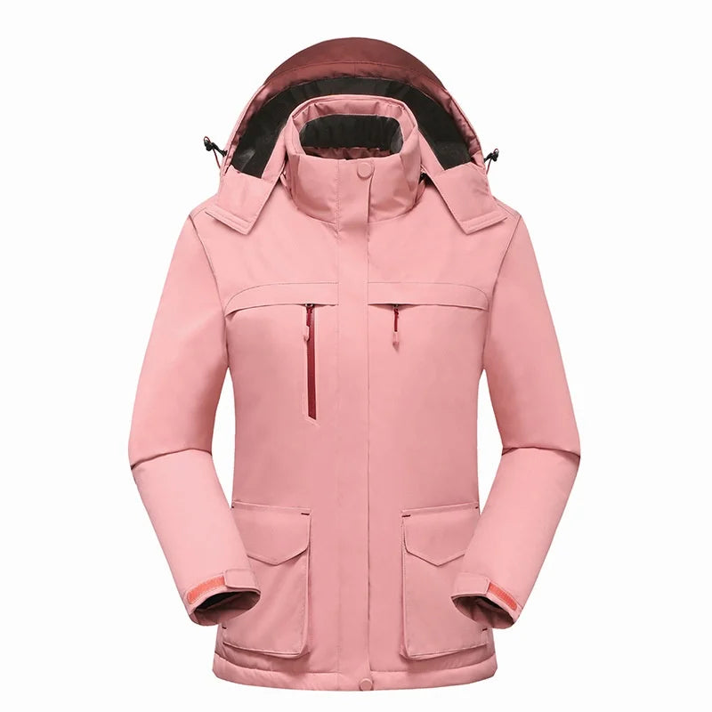 Intelligent Heating Jacket Men Women Electric Thermal Warm Winter Coat Charging Heated Windproof Outdoor Sports Skiing Jacket