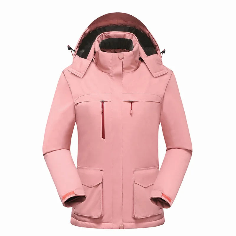 Intelligent Heating Jacket Men Women Electric Thermal Warm Winter Coat Charging Heated Windproof Outdoor Sports Skiing Jacket