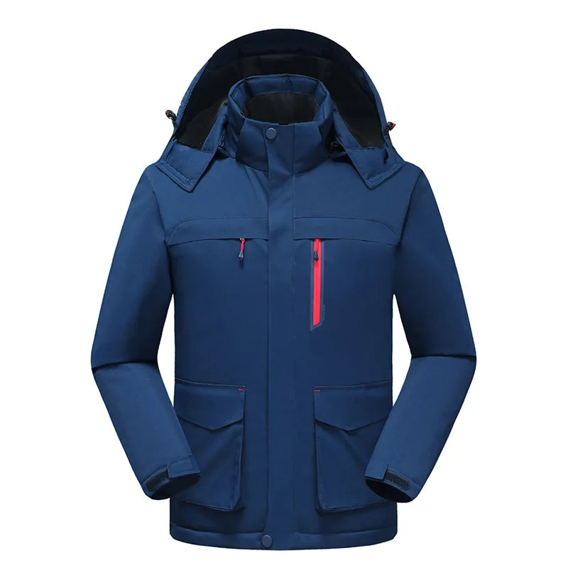 Intelligent Heating Jacket Men Women Electric Thermal Warm Winter Coat Charging Heated Windproof Outdoor Sports Skiing Jacket