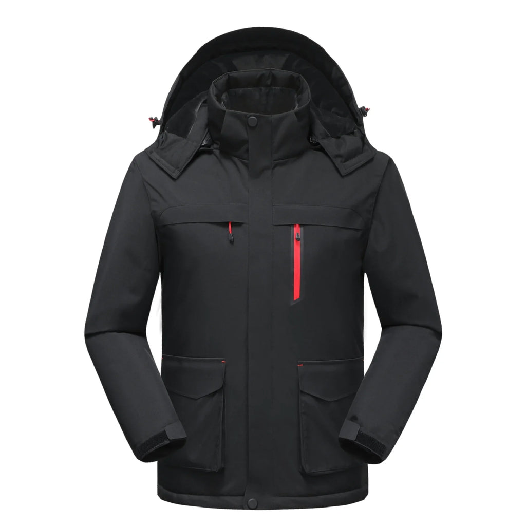 Intelligent Heating Jacket Men Women Electric Thermal Warm Winter Coat Charging Heated Windproof Outdoor Sports Skiing Jacket